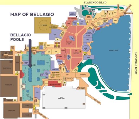 bellagio las vegas casino map